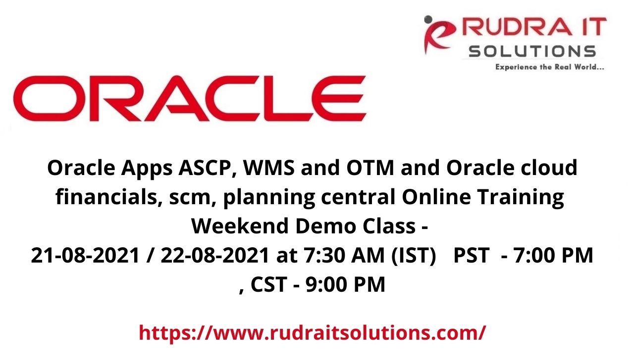 Oracle Apps Online Training DEMO